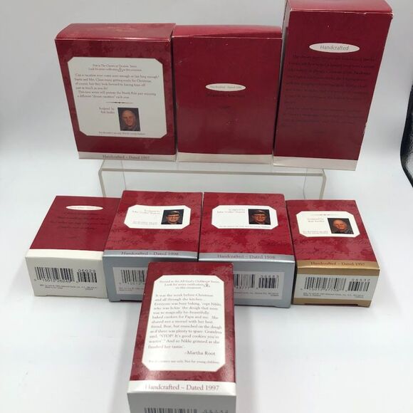 Vintage Lot of 8 Hallmark Keepsake Ornaments 1990s Christmas Tree Decorations - Picture 4 of 7